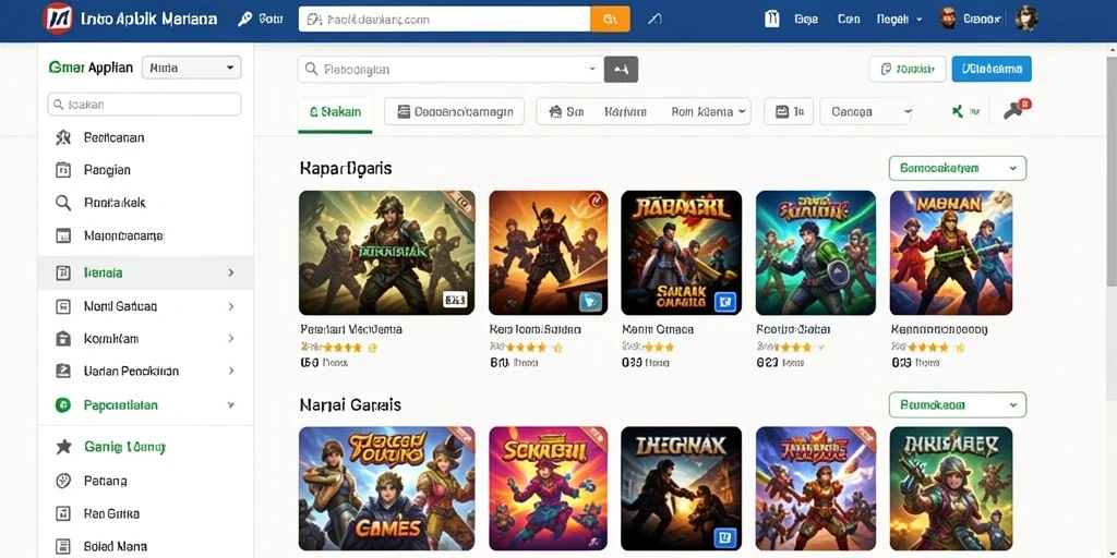 Tampilan menarik dari mesin slot dengan banyak variasi tema.