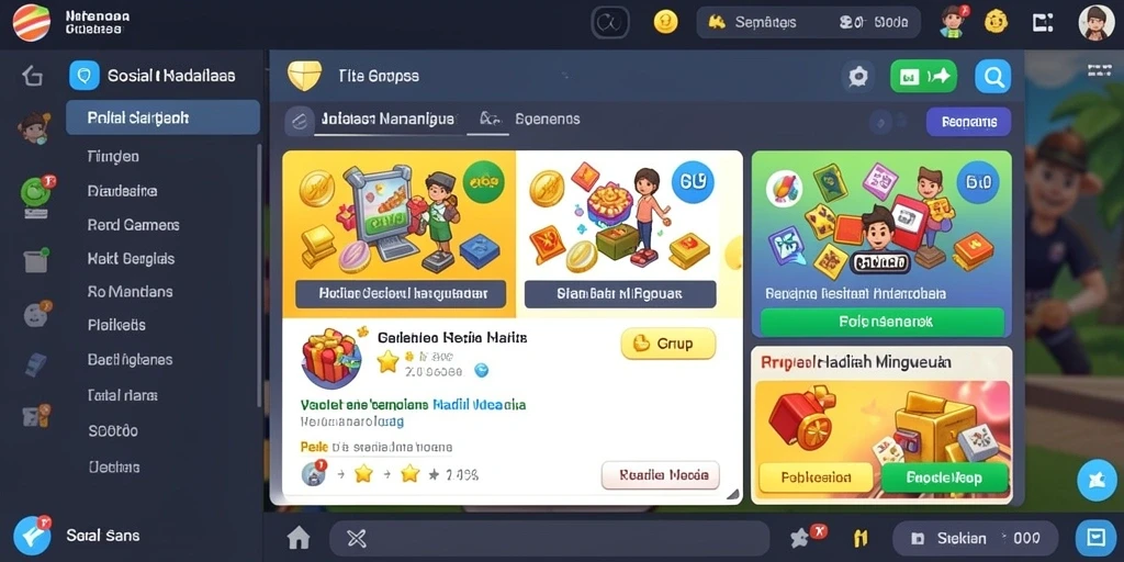 Ilustrasi indah dari tema permainan slot.
