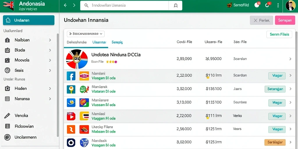 Tampilan menu utama yang menarik dan user-friendly.