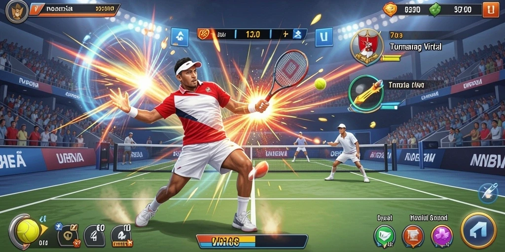 Tampilan awal game yang menarik dan interaktif.